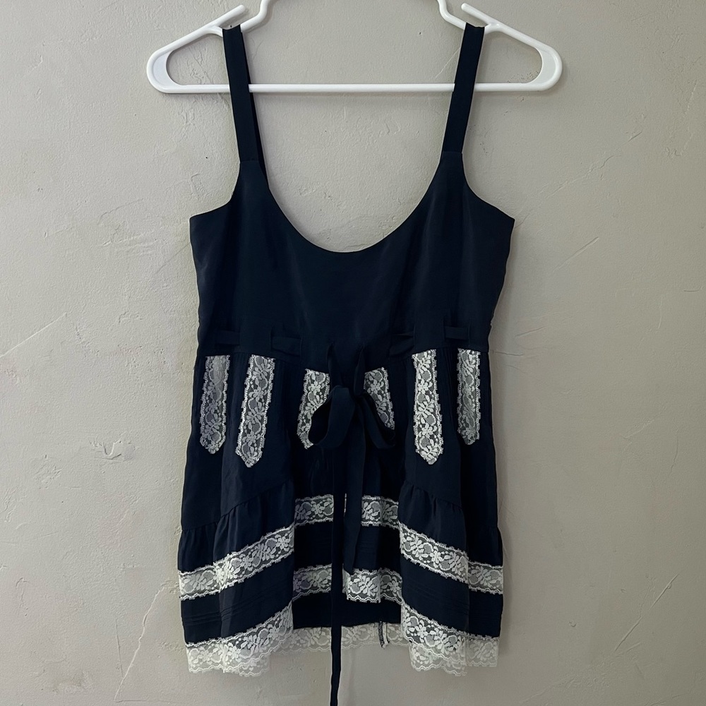Paul & Joe Women’s Silk Top Camisole Navy Blue Size 1
